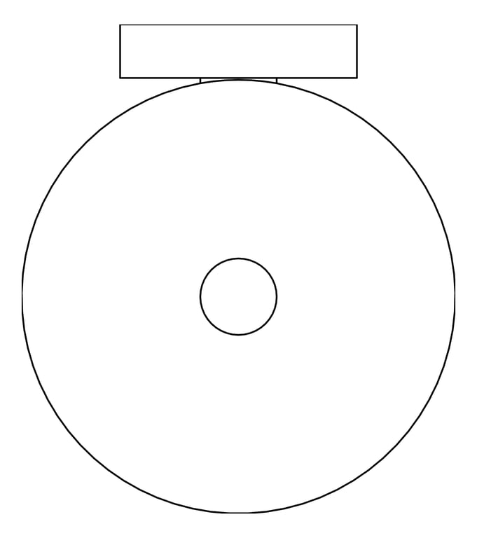 Plan Image of ToiletRollHolder SurfaceMount ASI Vertical