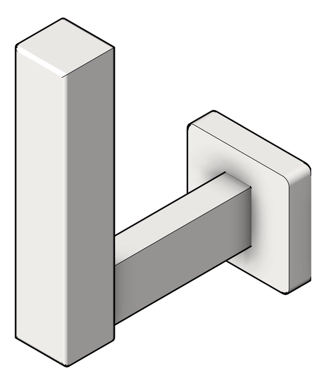 ToiletRollHolder SurfaceMount ASI Vertical Square