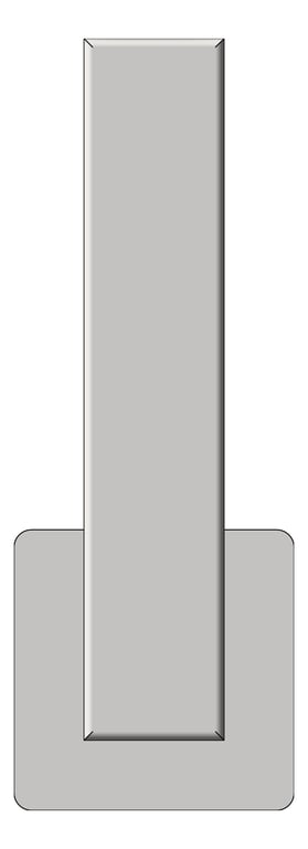 Front Image of ToiletRollHolder SurfaceMount ASI Vertical Square