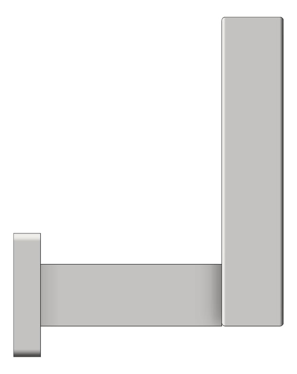 Left Image of ToiletRollHolder SurfaceMount ASI Vertical Square