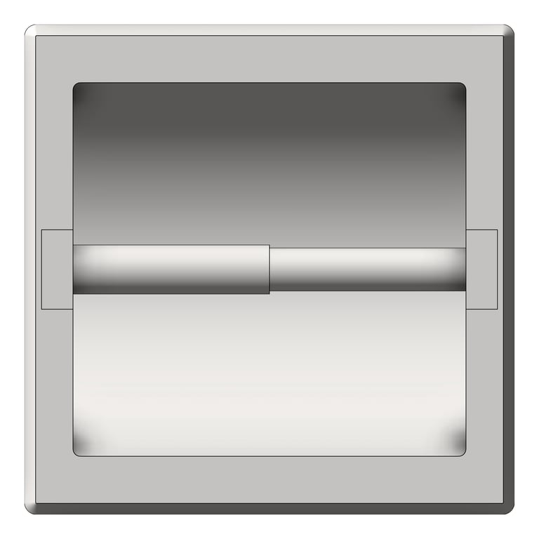 Front Image of ToiletTissueDispenser Recessed ASI Single