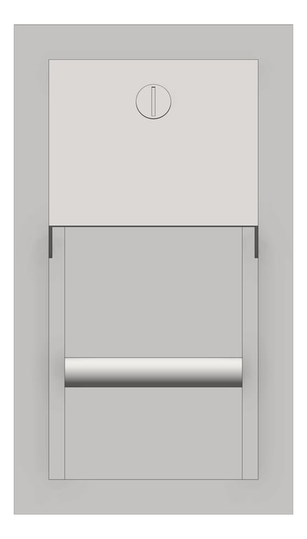 Front Image of ToiletTissueDispenser Recessed ASI Single HideARoll