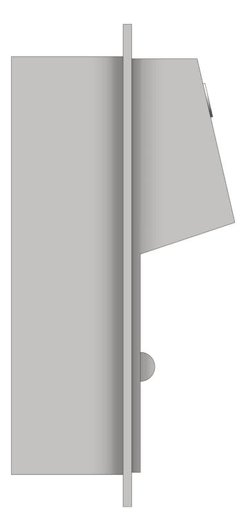 Left Image of ToiletTissueDispenser Recessed ASI Single HideARoll