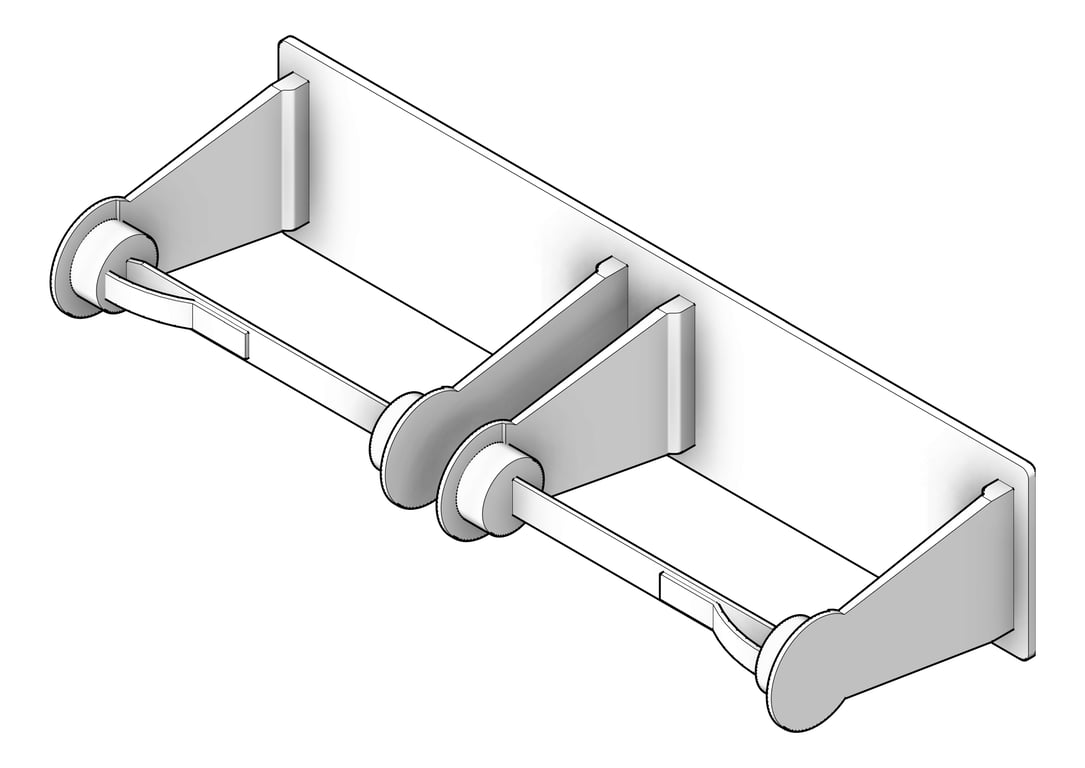 Image of ToiletTissueDispenser SurfaceMount ASI Double ChromePlated