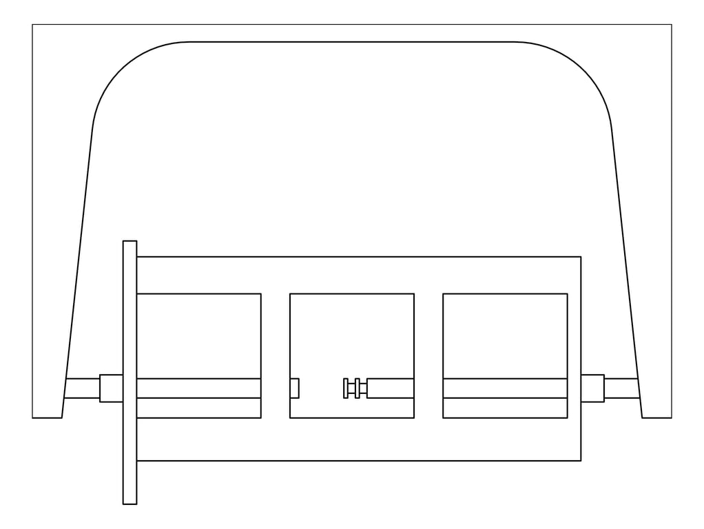 Plan Image of ToiletTissueDispenser SurfaceMount ASI NoWasteSpindle Single