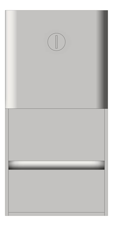 Front Image of ToiletTissueDispenser SurfaceMount ASI Profile HideARoll