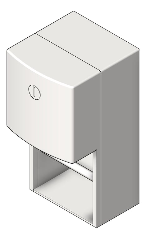 ToiletTissueDispenser SurfaceMount ASI Roval Single HideARoll