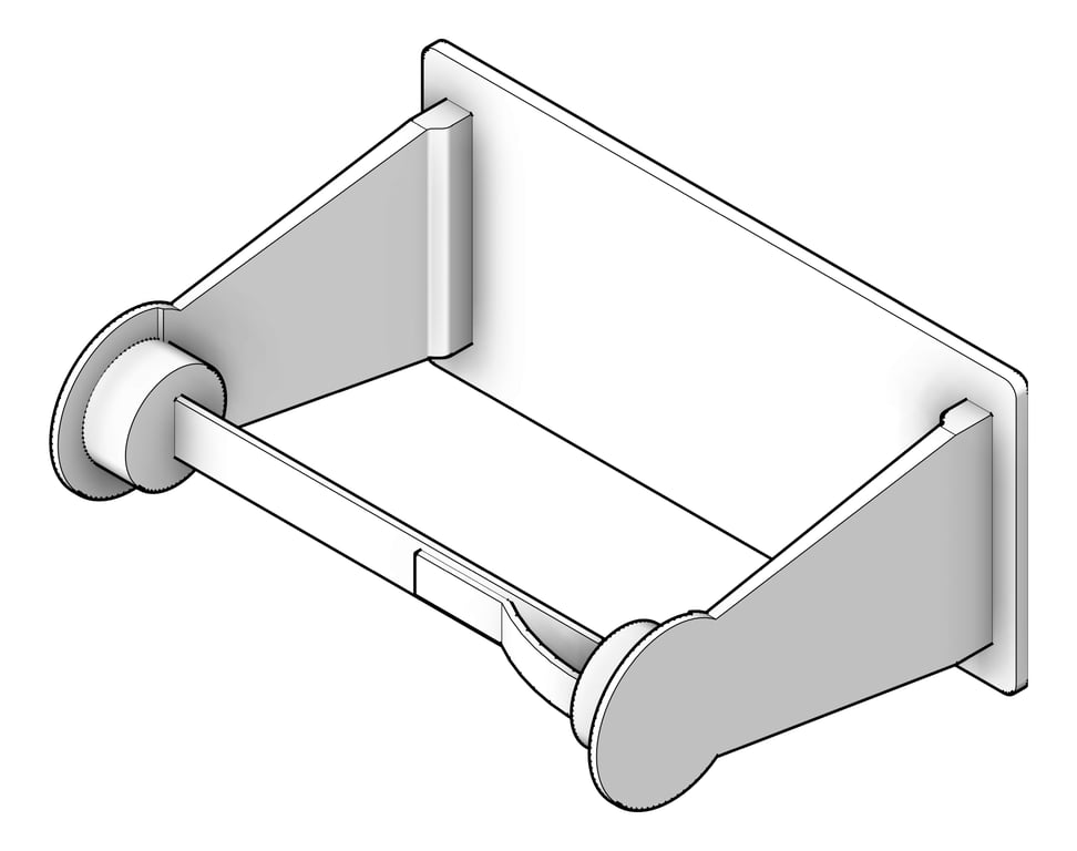 Image of ToiletTissueDispenser SurfaceMount ASI Single ChromePlated