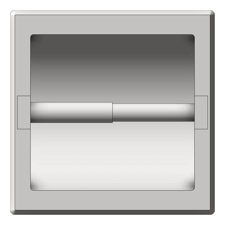 Front Image of ToiletTissueDispenser SurfaceMount ASI Single