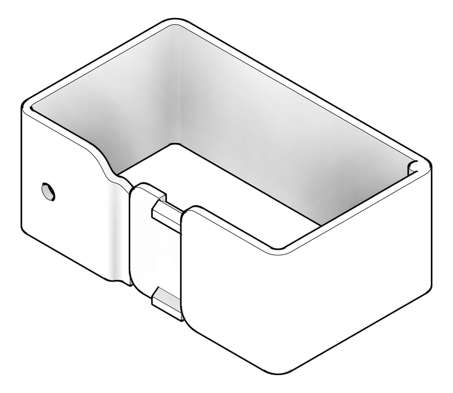 3D Documentation Image of ToiletTissueDispenser SurfaceMount ASI Single SavHalf