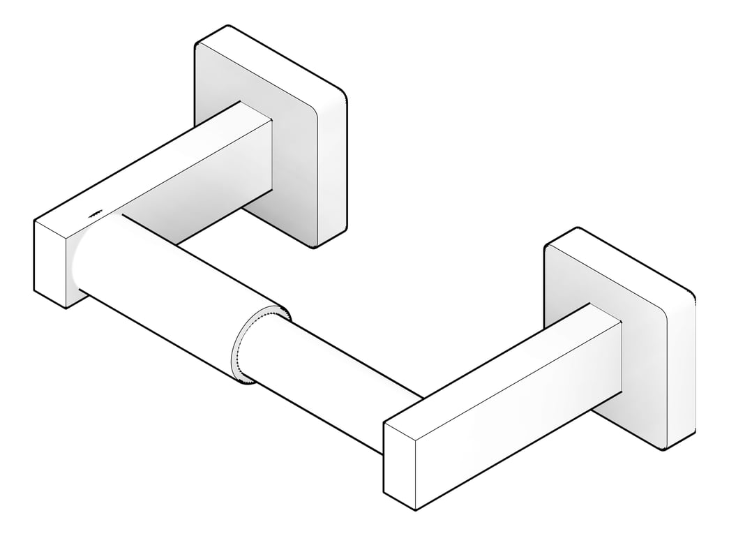 3D Documentation Image of ToiletTissueDispenser SurfaceMount ASI Single Square