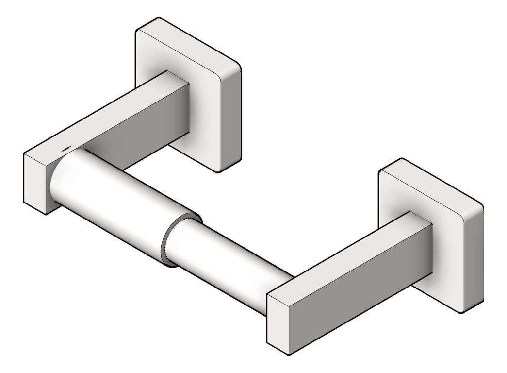 ToiletTissueDispenser SurfaceMount ASI Single Square