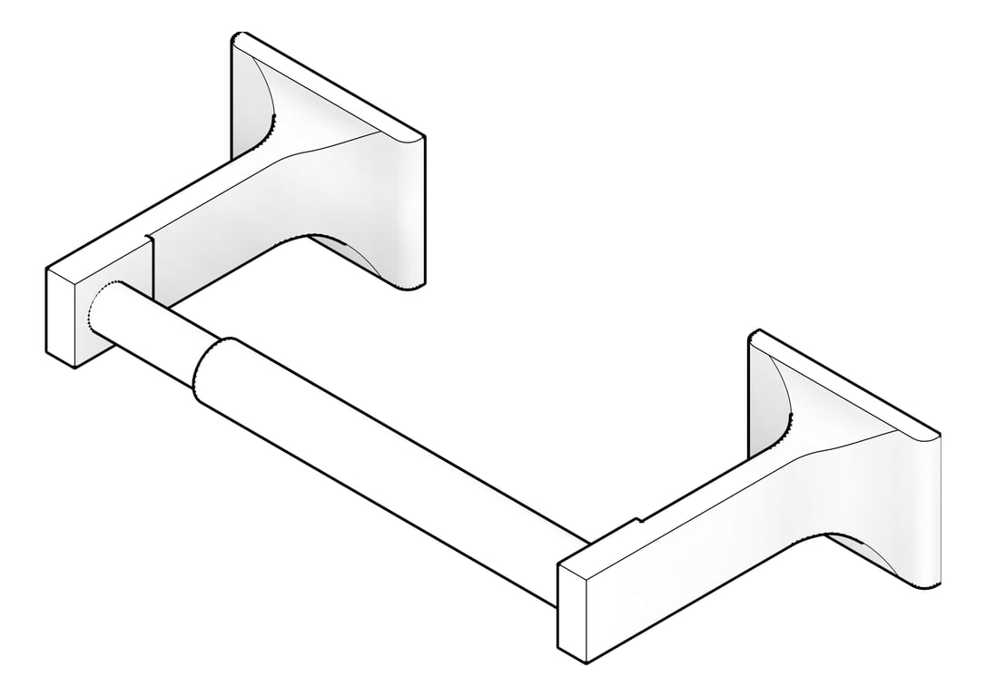 3D Documentation Image of ToiletTissueDispenser SurfaceMount ASI Single Zamak