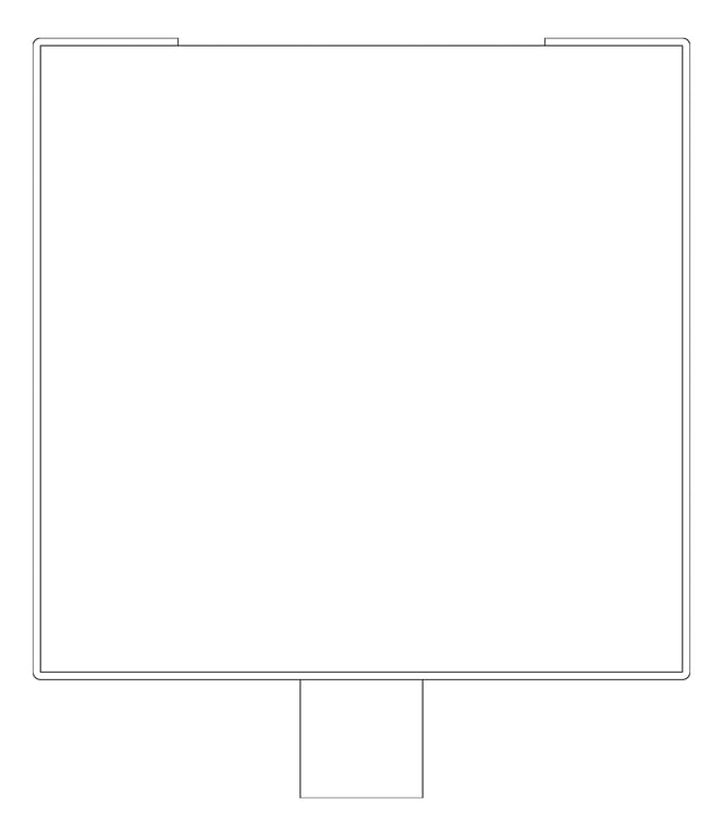 Plan Image of WasteReceptacle FreeStanding ASI PedalActivated Square