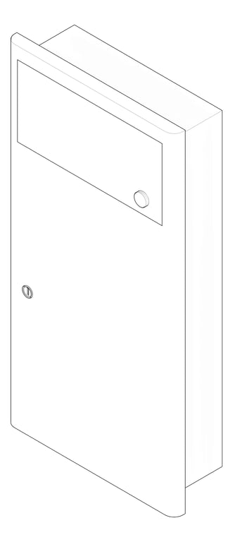 3D Documentation Image of WasteReceptacle Recessed ASI Profile 4.5Gal