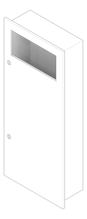 3D Documentation Image of WasteReceptacle Recessed ASI Simplicity 12Gal