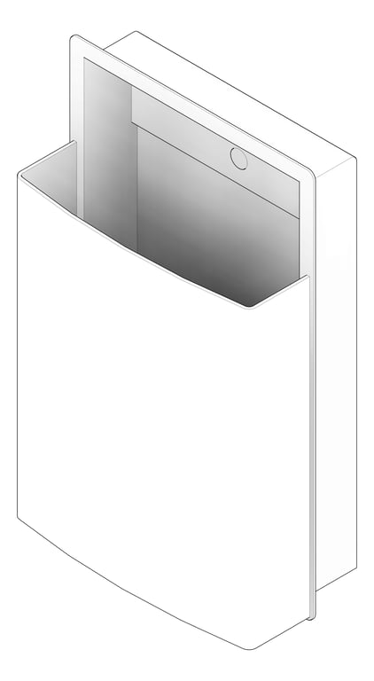 3D Documentation Image of WasteReceptacle SemiRecessed ASI Roval