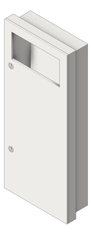 Image of WasteReceptacle SemiRecessed ASI Simplicity