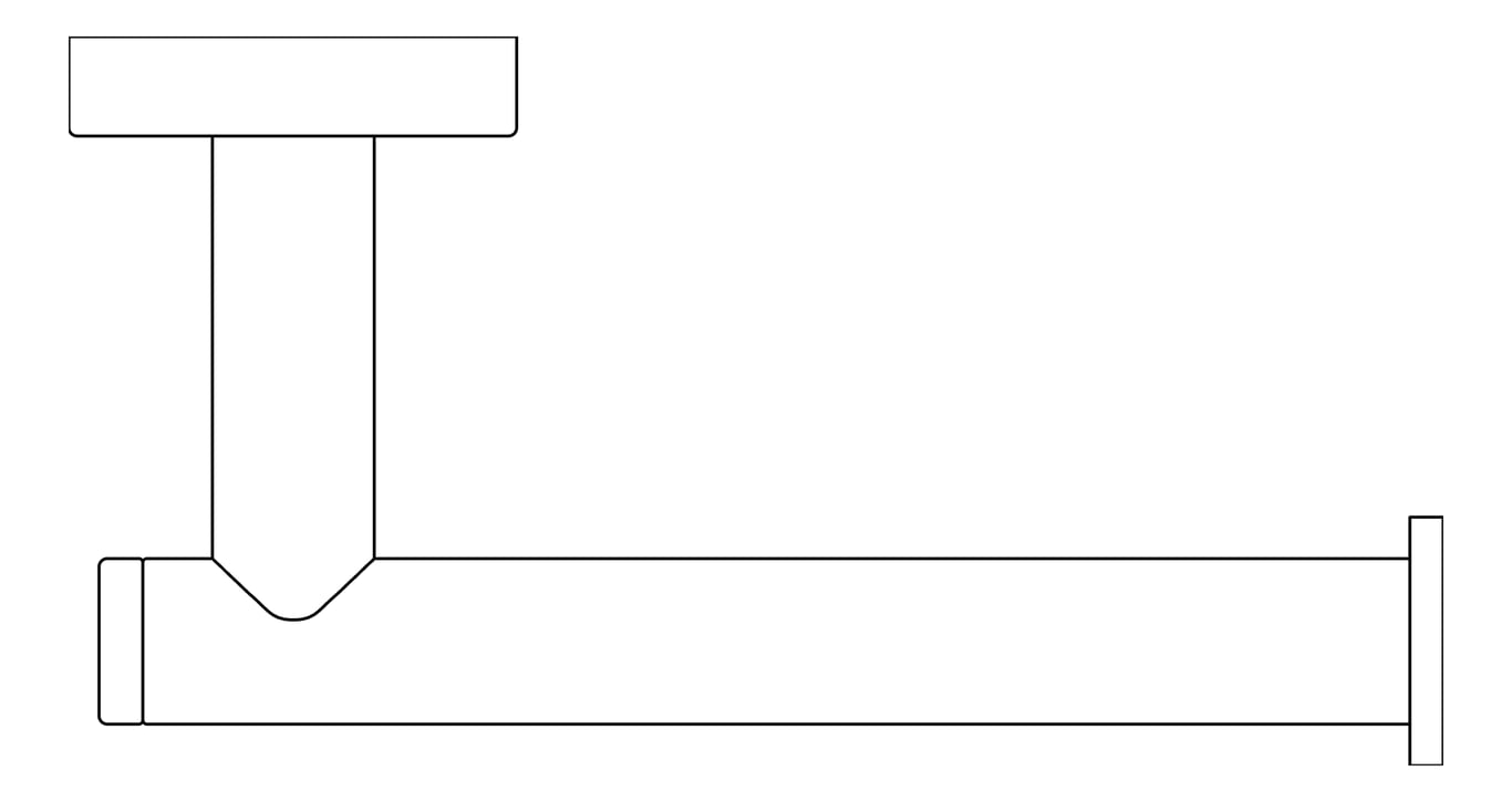 Plan Image of ToiletRollHolder Surface Abey Poco