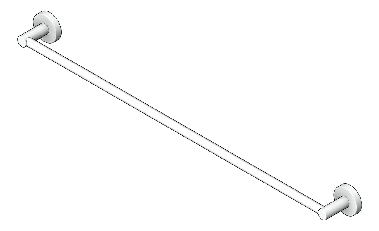 TowelRail Single Abey Poco 760