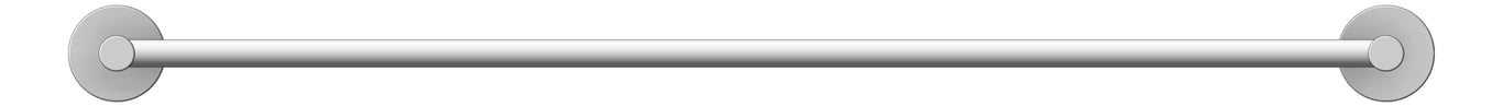 Front Image of TowelRail Single Abey Poco 760
