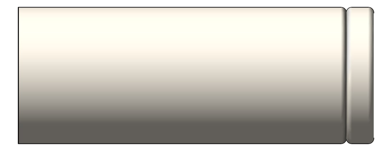 Left Image of TowelRail SurfaceMount Abey Vela Single