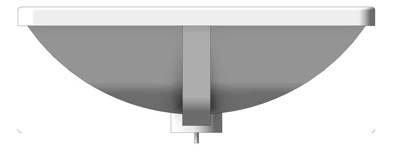 Front Image of Basin Undermount Abey Vela