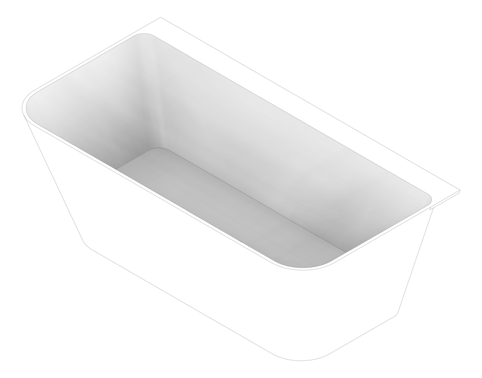 3D Documentation Image of Bath FreeStanding Abey Patinato PetiteClearStone 1524mm