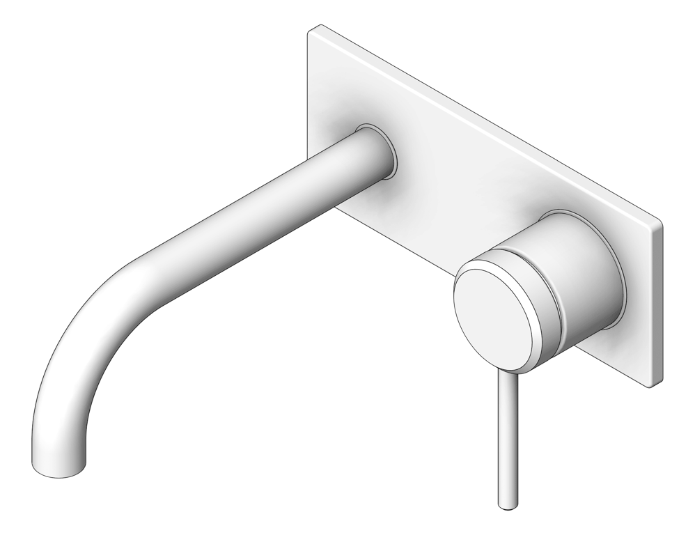 Navigate to MixerSet Wall Abey Poco BasinBathSet 165