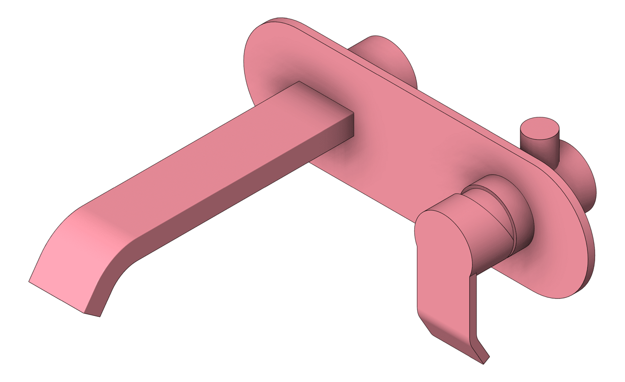 MixerSet Wall Abey Stile Basin