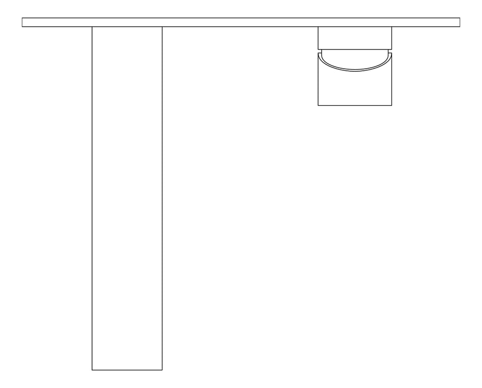 Plan Image of MixerSet Wall Abey Stile Basin