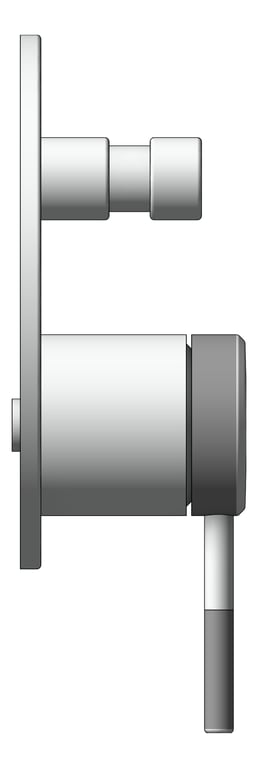 Left Image of MixerTap Wall Abey PocoK BathShower External Diverter