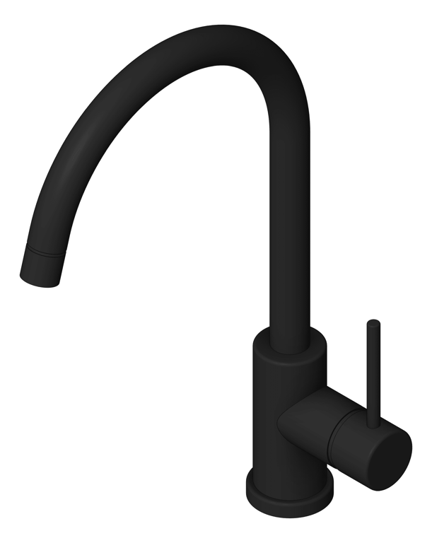 Image of Mixer Sink Abey Lucia GooseneckSideLever