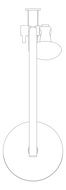 Plan Image of Shower Wall Abey Dual Round