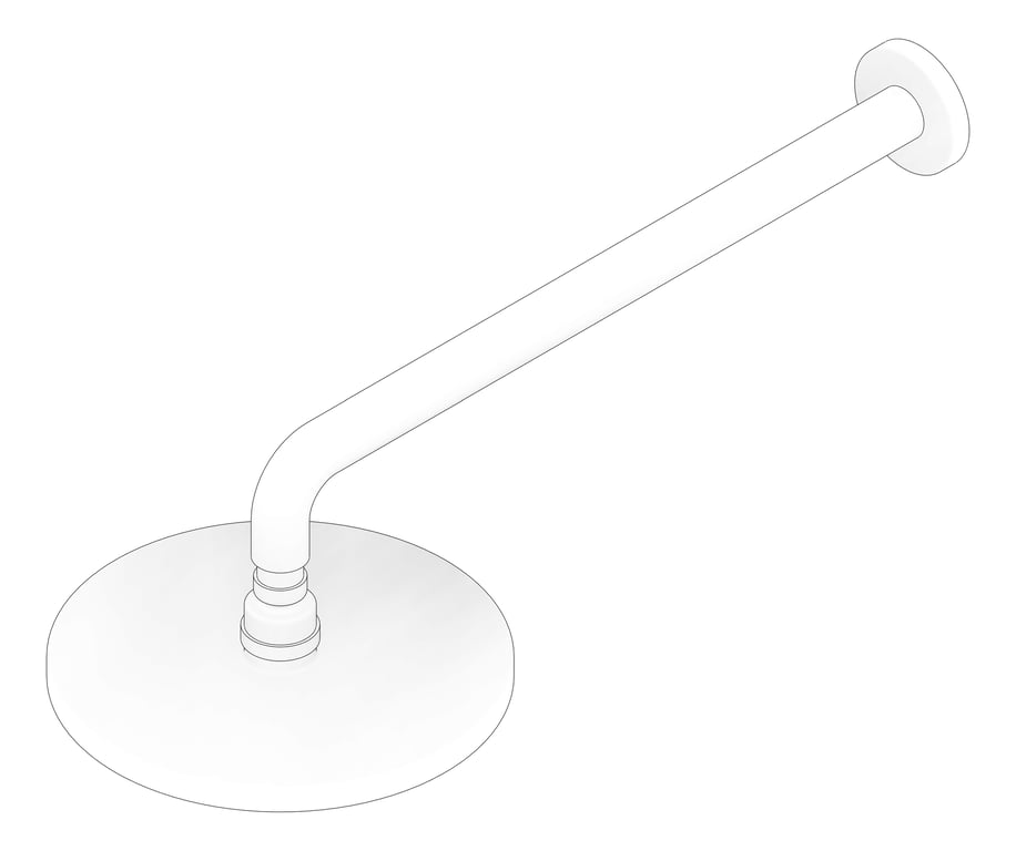 3D Documentation Image of Shower Wall Abey Horizontal Round