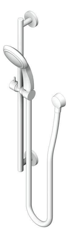 Shower Wall Abey Rail 3FunctionShowerHead