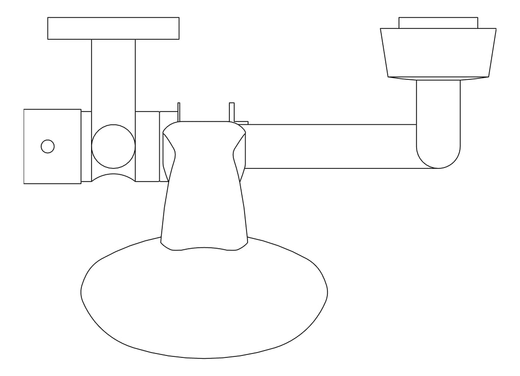 Plan Image of Shower Wall Abey Rail 3FunctionShowerHead