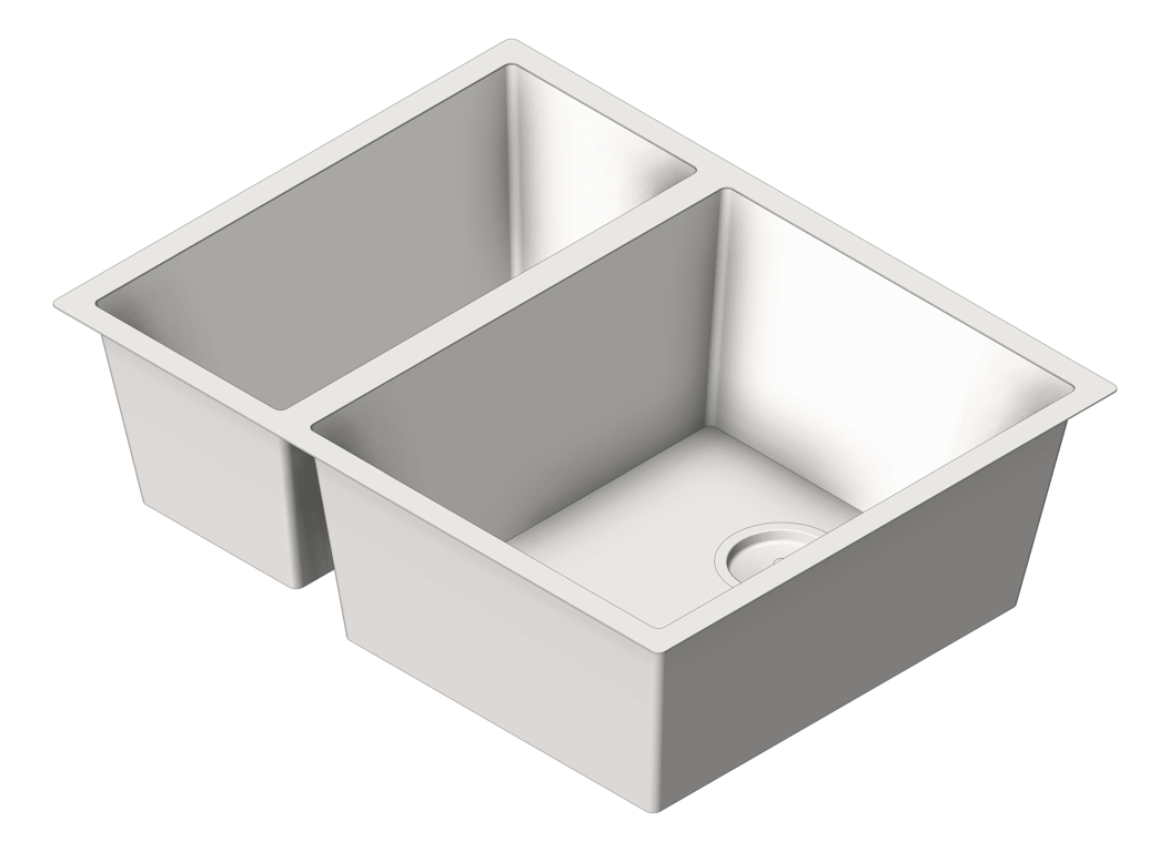 Navigate to Sink Kitchen Abey CUA DoubleBowl Undermount