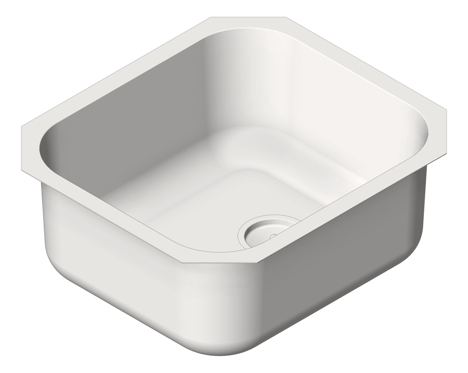 Sink Kitchen Abey PRC SingleBowl Undermount