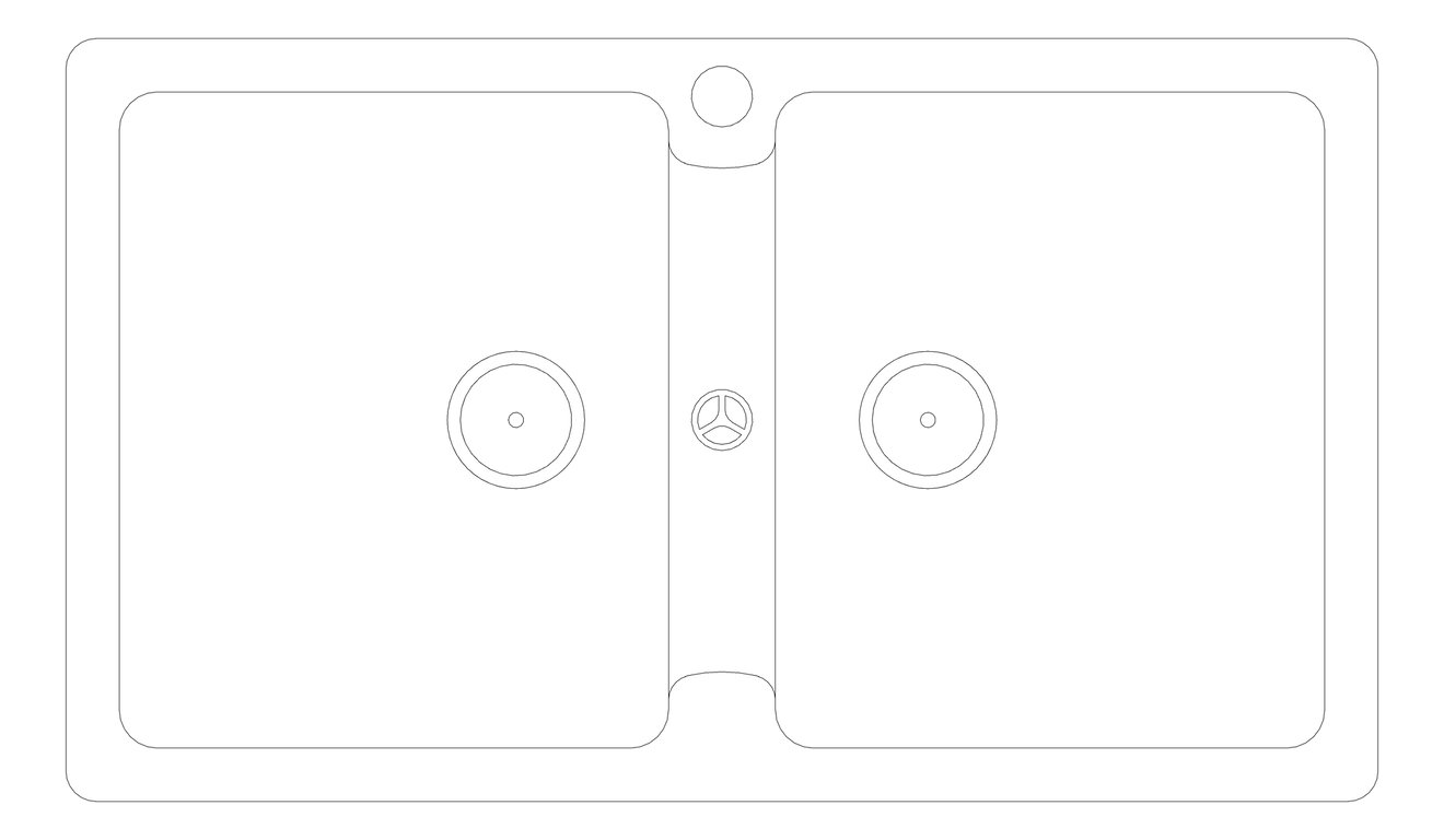 Plan Image of Sink Kitchen Abey Schock DoubleBowl