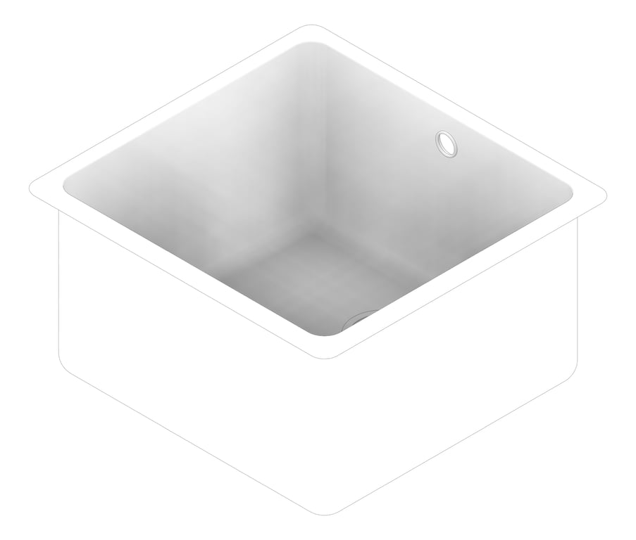 3D Documentation Image of Sink Laundry Abey SingleBowl