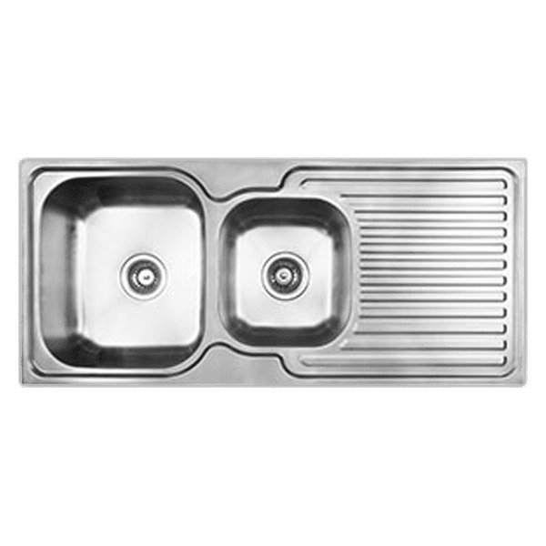 EN175L Image of Sink Kitchen Abey Entry OneAndThreeQuarterBowl RHS Inset