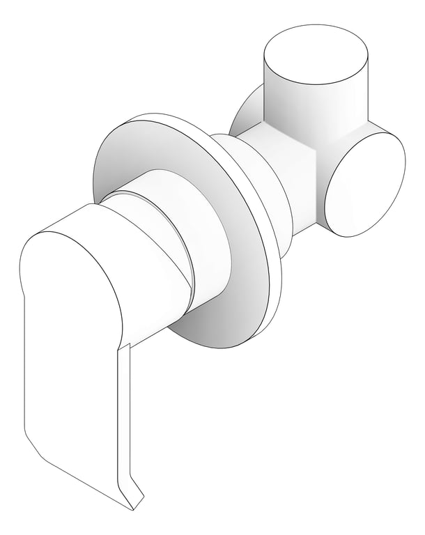 3D Documentation Image of MixerTap Wall Abey Stile
