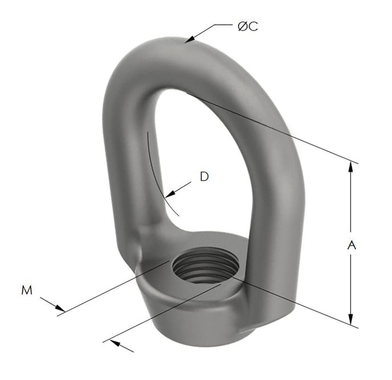 1AG290 Image of Forged Anchorage Weldless Eye Nut AG290
