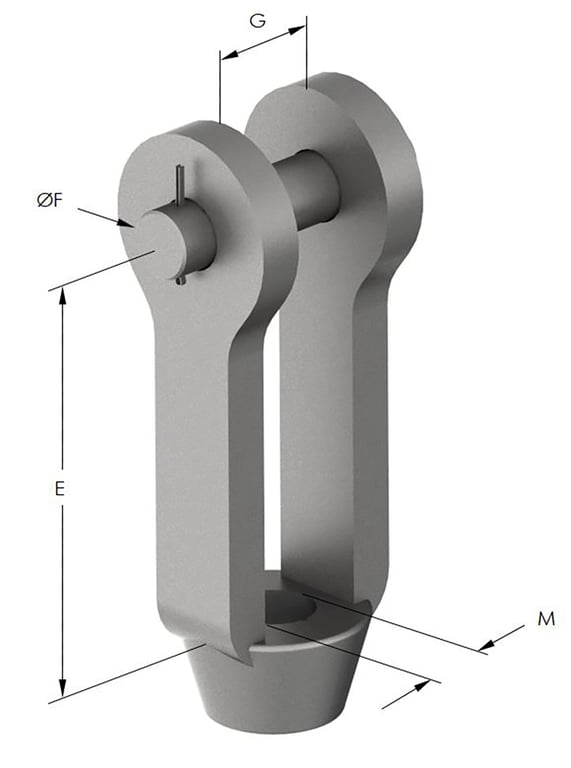 1AG320 Image of Clevis and Pin Anchorage Forged AG320