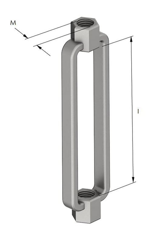 1AG330 Image of Forged Turnbuckle Anchorage RH/LH Thread AG330