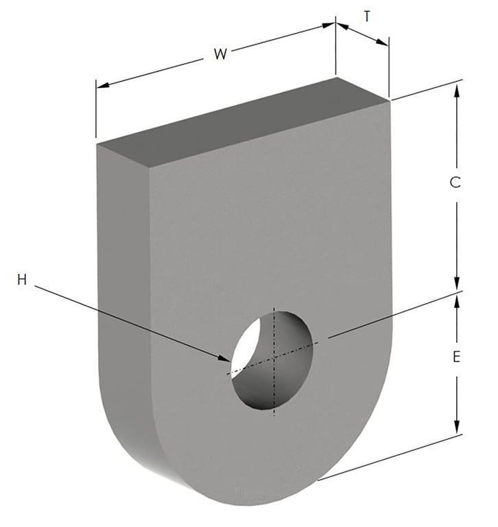 1AG350 Image of Welded Lug Anchorage AG350
