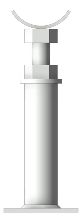Front Image of Pipe Support Height Adjustable Anchorage Cradle Mount AG630