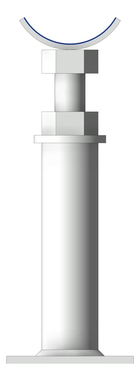Front Image of Pipe Support Height Adjustable Anchorage Cradle Mount Insulated AG634