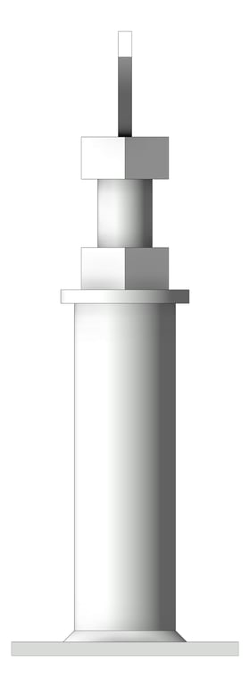 Left Image of Pipe Support Height Adjustable Anchorage Flange Mount AG632